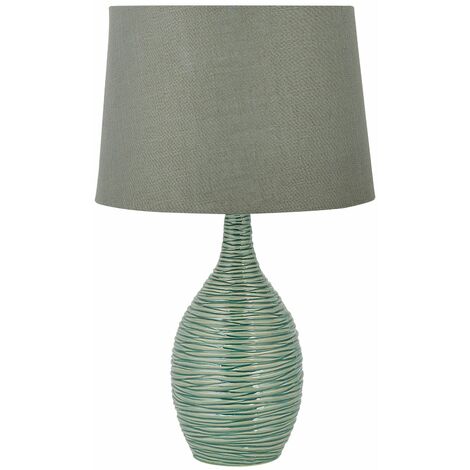 Lampada da tavolo in color verde scuro Atsas