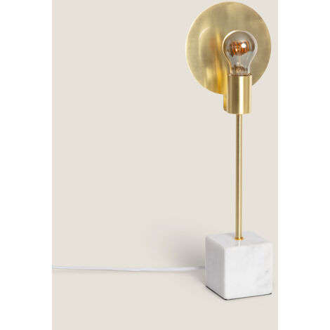 Lampada da Tavolo in Marmo e Metallo Argos Oro