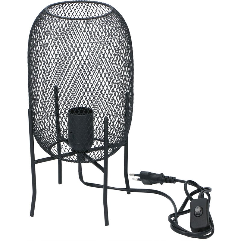 Bakaji - Lampada da Tavolo in Metallo con Attacco