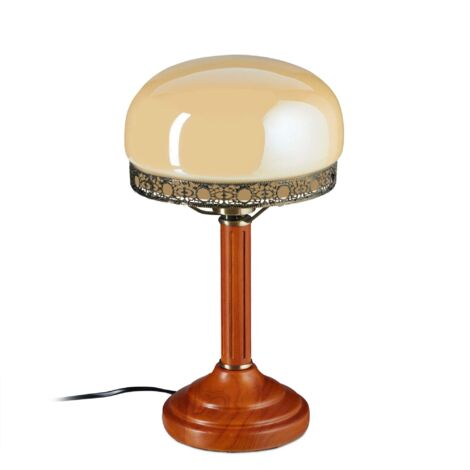 Lampada da tavolo in stile antico beige