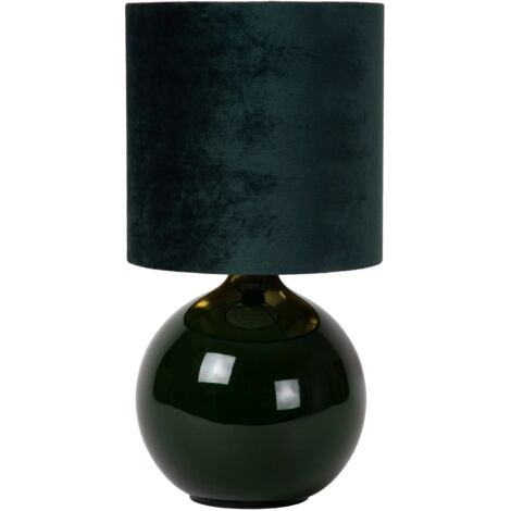 Lampada da tavolo in vetro con paralume verde E14 Esterad Lucide