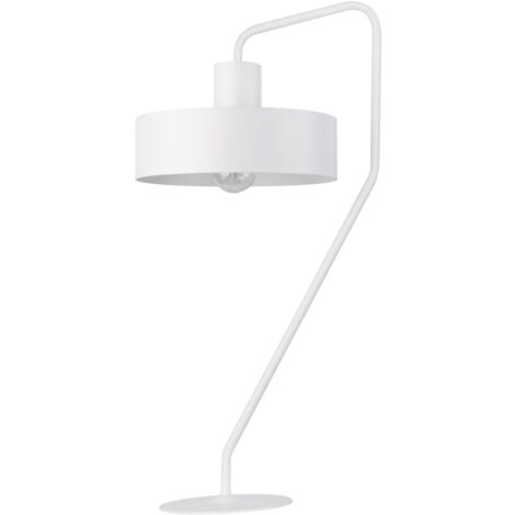 Lampada da tavolo industriale bianca 61cm E27 15W Sigma