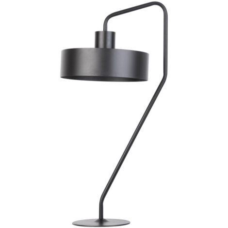 Lampada da tavolo industriale nera 61 cm Jumbo E27 15W Sigma