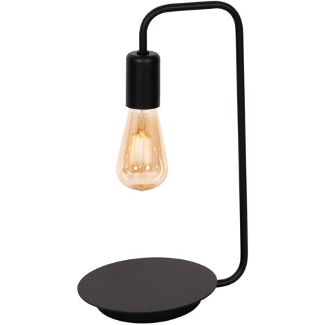 Lampada da tavolo industriale nera Brenda Luminex E27 15W