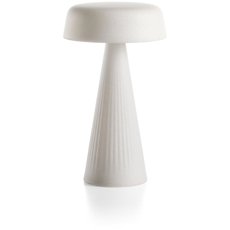 Image of Lampada da tavolo senza fili ricaricabile FADE TABLE LAMP HIGH Ø13 H30 - WHITE LIGHT - PLUST - WHITE LIGHT