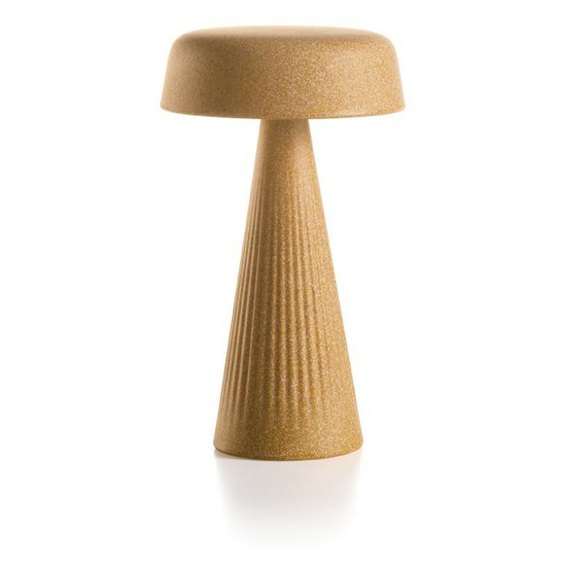 Image of Plust - Fade Table Lamp Ocra - L13 x P13 x H30 cm lampada da tavolo colorata di design originale interno esterno moderna giardino - Ocra