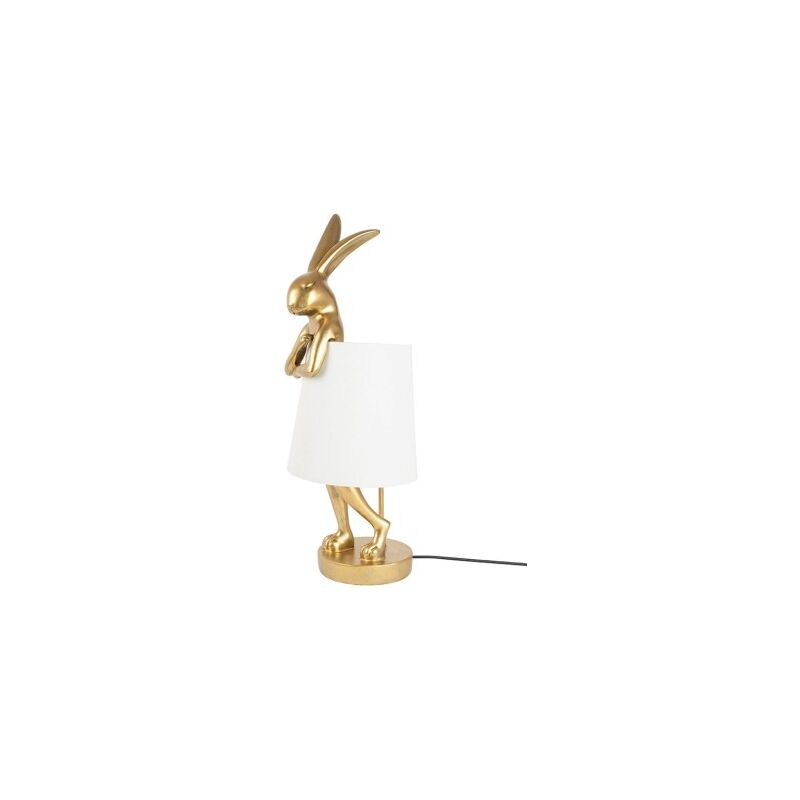Lampada da tavolo KARE RABBIT 50 cm oro / bianco