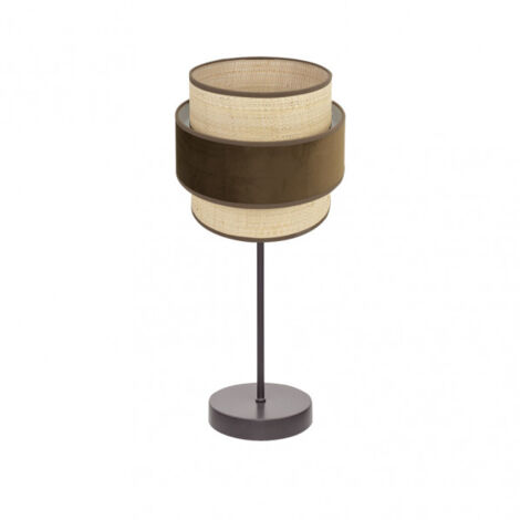 Lampada da tavolo Kings 1xe14 marrone/naturale-marrone 43x18x18 cm