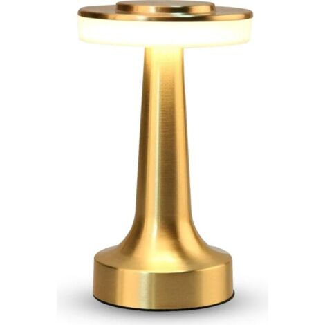 Lampada da tavolo, lampada da comodino, lampada da tavolo con regolazione touch per camera da letto, wireless 3000mAh, regolazione continua a LED a 3 colori, per la decorazione della camera da letto,