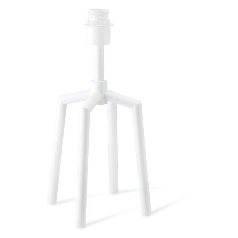 Image of Globo - Lampada da tavolo lampada da tavolo interruttore piede senza paralume bianco h 39 cm soggiorno camera da letto