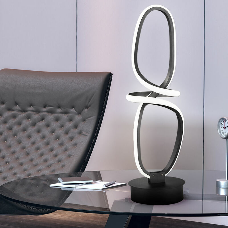 Image of Lampada da tavolo lampada da tavolo soggiorno con telecomando lampada da lettura led dimmerabile cct, alluminio, 13.5W 750Lm, DxH 15.5x50 cm