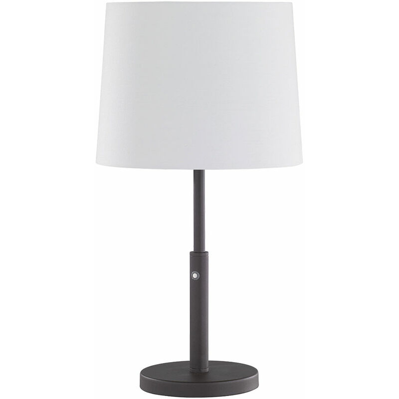 Image of Wofi - Lampada da tavolo lampada da terra lampada da tavolo lampada ombrello metallo, paralume in tessuto, dimmerabile, 1x led 4 watt 360 lumen