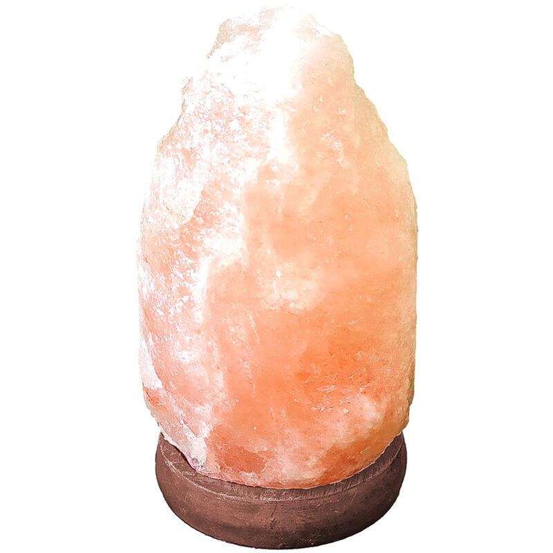 Image of Lampada da tavolo, lampada laterale, lampada da comodino, lampada da tavolo, lampada da lettura, legno di cristallo di sale, marrone naturale, cavo