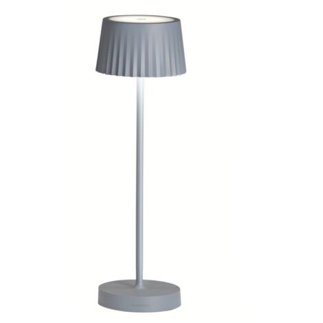 Lampada da tavolo LED 12x38 cm senza fili ricaricabile USB touch MACAO Blu Avion