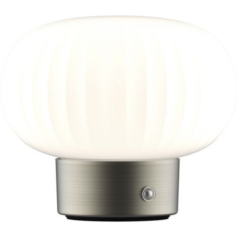 Lampada da tavolo LED 1,8W 2700K vetro bianco Polux