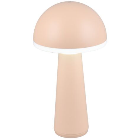 Lampada da tavolo LED 2W ricaricabile IP54 rosa FUNGO RL
