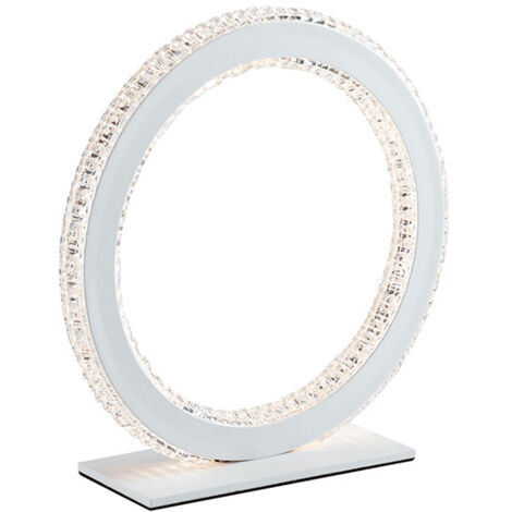 "Lampada da tavolo LED BRYANT con diffusore diamantato 18W 4000K luce naturale"