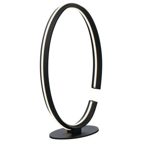 "Lampada da tavolo LED CLARKE con fine montatura in alluminio nero 3000K (luce calda)"