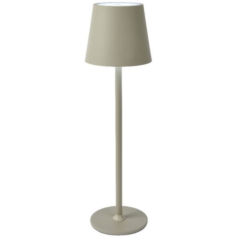 LAMPADA DA TAVOLO LED D.11XH37CM IN PVC BIANCO.