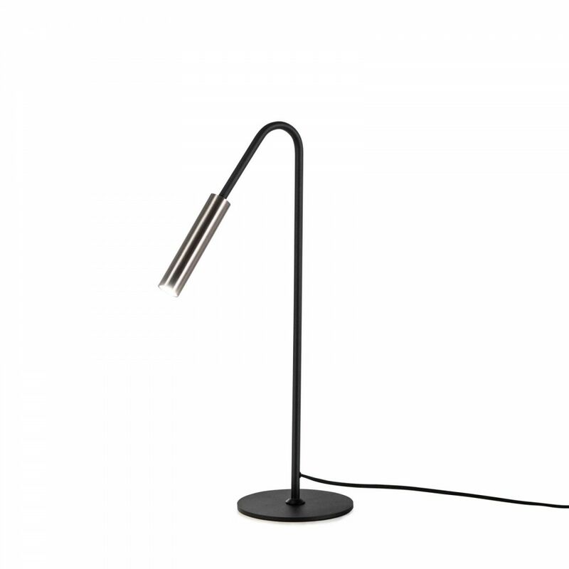 Iperbriko - Lampada da tavolo led in metallo, nero...