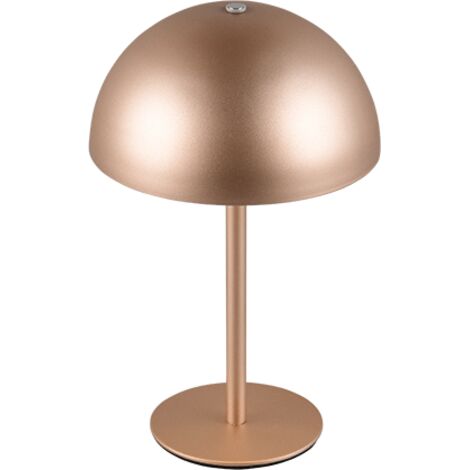 Lampada da tavolo LED, metallo, caffè, 13x21x13 cm, Munoz