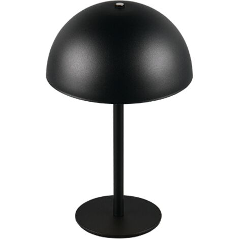 Lampada da tavolo LED, metallo, nero opaco, 13x21x13 cm, Munoz