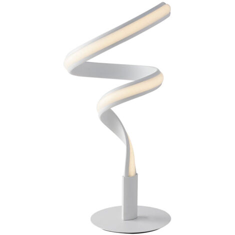 "Lampada da tavolo LED MYSTRAL in alluminio bianco 12W 4000K (luce naturale)"
