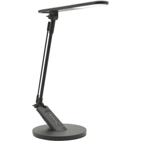 Lampada da tavolo LED nera 3000-6000K dimmer USB Polux