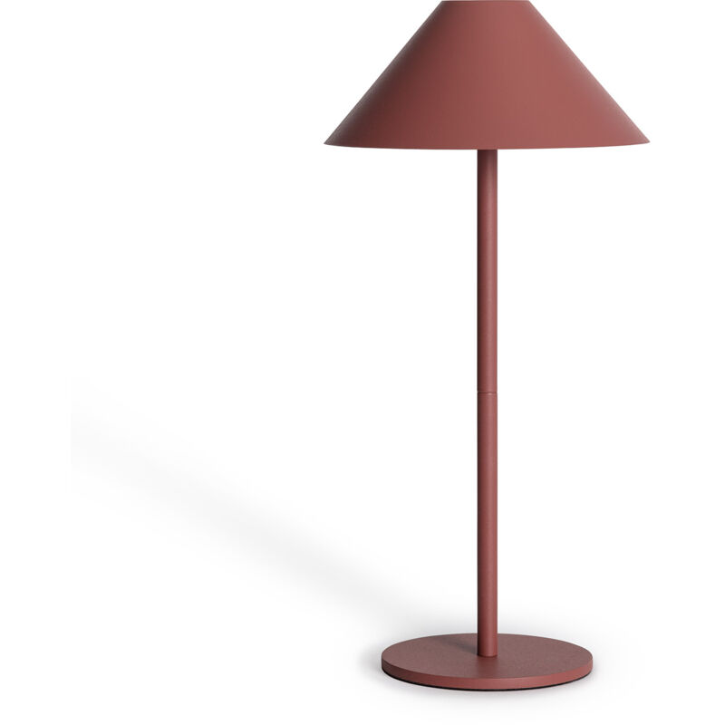 Image of Lampada da Tavolo led 3W Portatile Kivuli per Esterni con Batteria usb Ricaricabile Bianco Caldo 3000K Terracotta