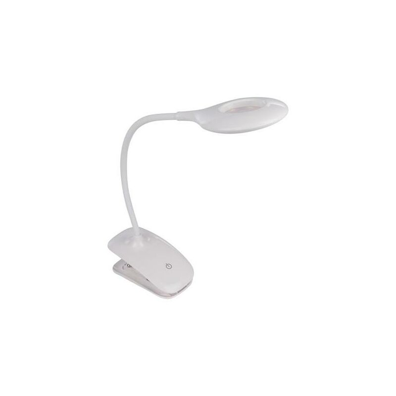 Image of Lampada a led a clip - intensità luminosa regolabile - 20 led - colore bianco - ricaricabile