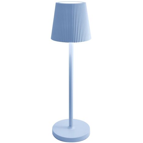 Lampada da tavolo led ricaricabile IP54 mod. Emma colore carta da zucchero