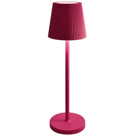Lampada da tavolo led ricaricabile IP54 mod. Emma colore rosso