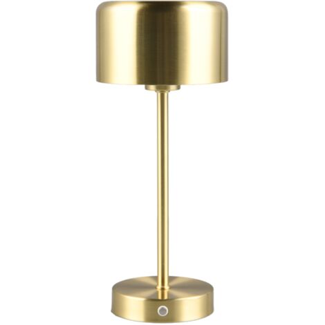Lampada da tavolo LED ricaricabile touch ottone Jeff RL