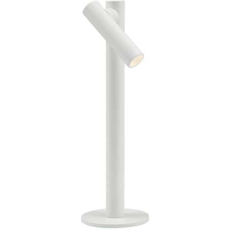 Lampada da tavolo led senza fili luce calda 2700k colore bianco rossini voi001b