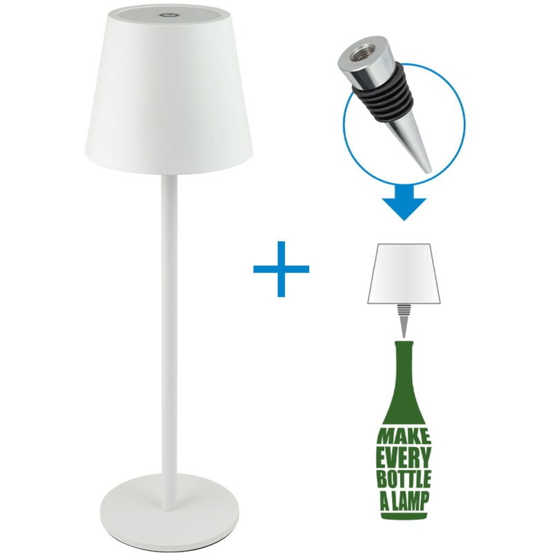 Lampada da tavolo Led touch Alba Bianca 1,2W
