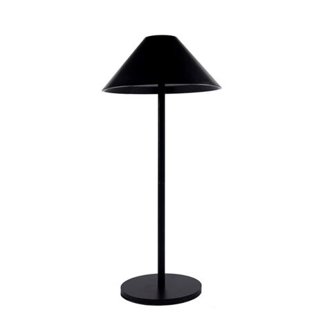 Lampada da tavolo Led touch Nam Nera 5W portatile a batteria ricaricabile USB Dimmerabile Wisdom