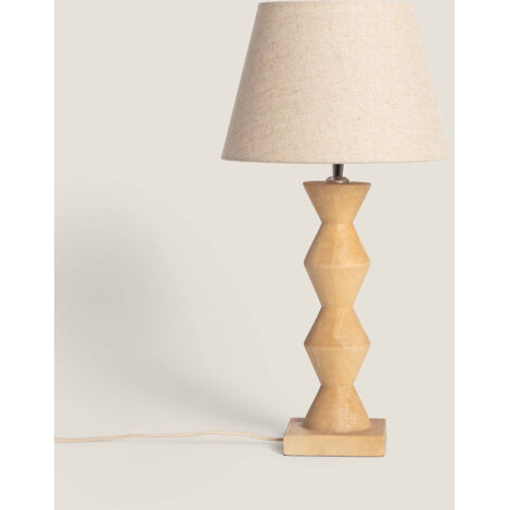 Lampada da Tavolo Legno Akesh II Beige