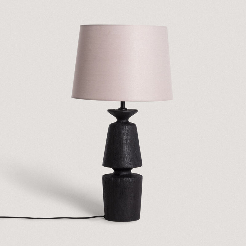 Lampada da tavolo Legno Alaia Iluzzia Taupe