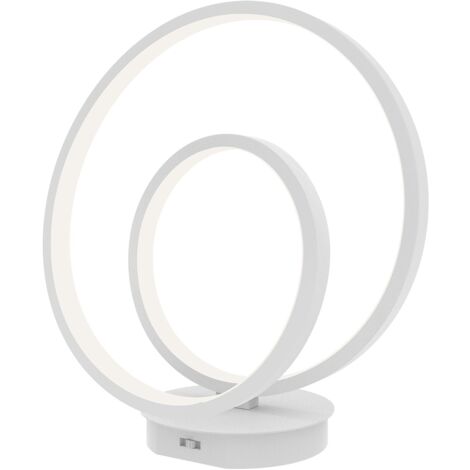 "Lampada da tavolo LIEVE in alluminio bianco 15W con interruttore CCT"