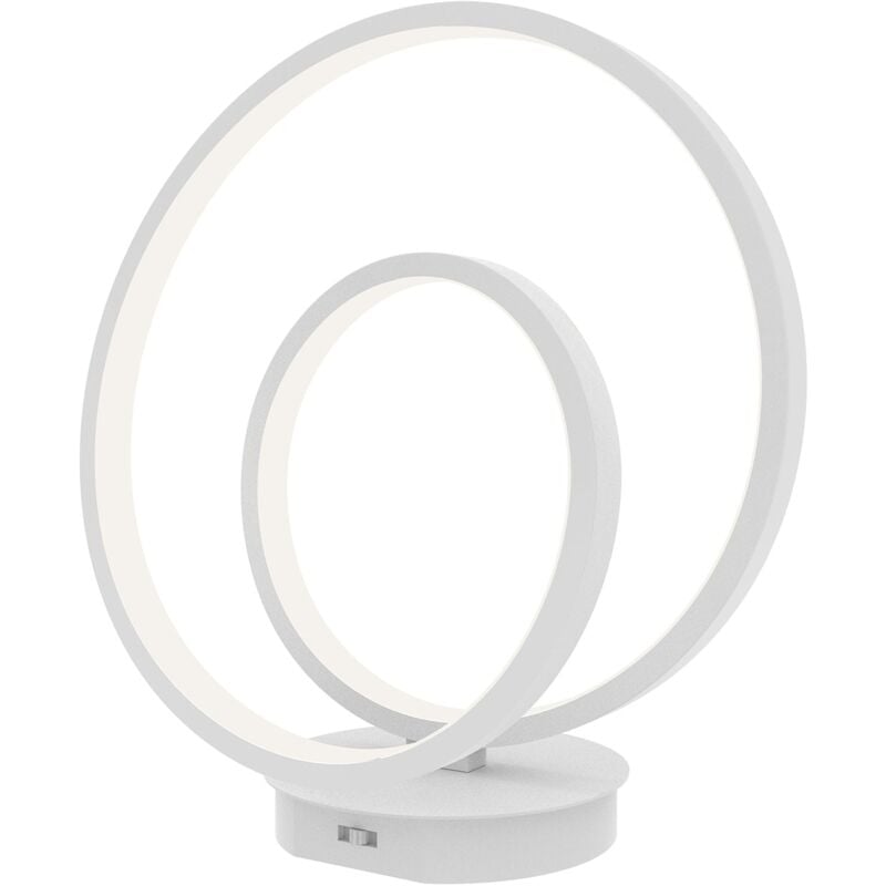 Lampada da tavolo lieve in alluminio bianco 15W