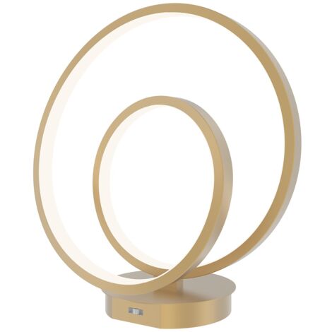 "Lampada da tavolo LIEVE in alluminio oro 15W con interruttore CCT"