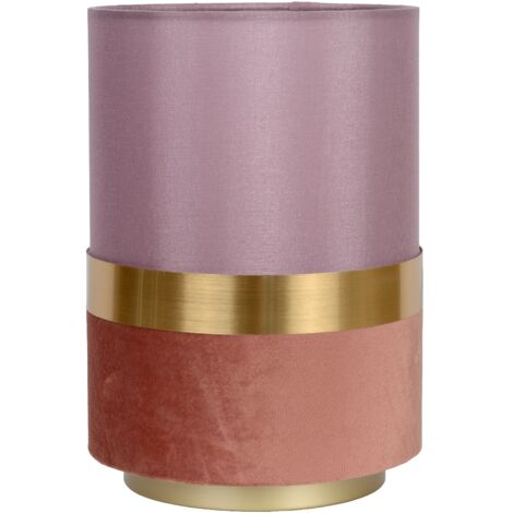 Lampada da tavolo lino rosa tubo E14 Extravaganza Lucide
