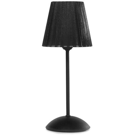 lampada da tavolo "loris" nero, e14