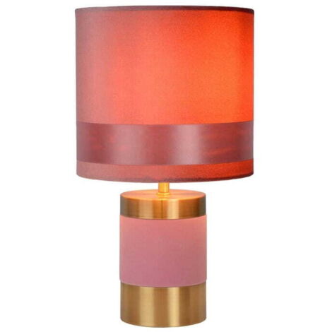 Lampada da tavolo Lucide Frizzle rosa E14 40W 32cm IP20