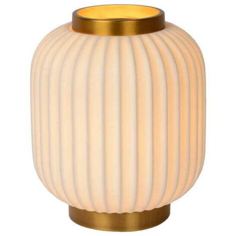 Lampada da tavolo Lucide Gosse porcellana oro E14 40W
