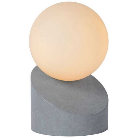 Lampada da tavolo Lucide LEN metallo/vetro grigio G9 5W
