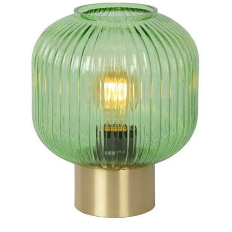 Lampada da tavolo Lucide Maloto verde oro E27 40W IP20