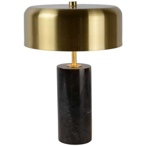 Lampada da tavolo Lucide Mirasol marmo ottone G9 30cm