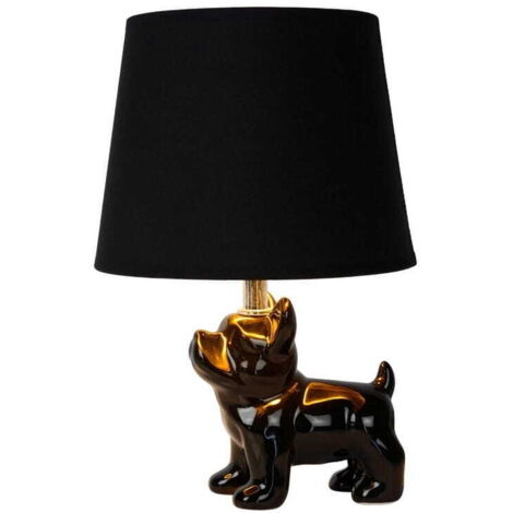 Lampada da tavolo Lucide Sir Winston nera E14 40W IP20