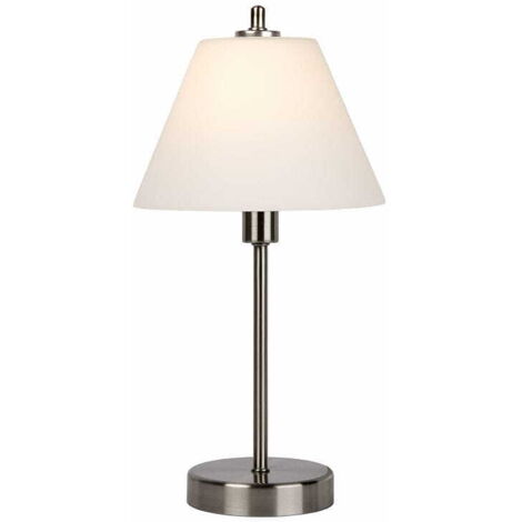 Lampada da tavolo Lucide Touch E14 60W cromo bianco